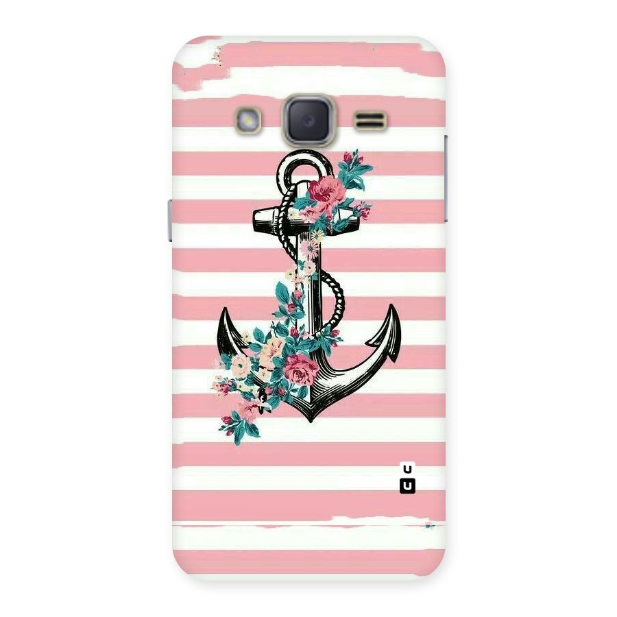 Floral Anchor Back Case for Galaxy J2