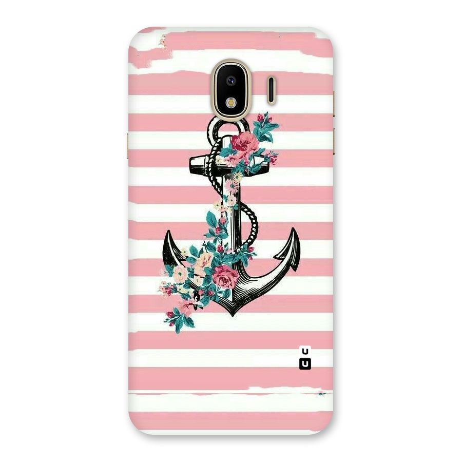 Floral Anchor Back Case for Galaxy J4