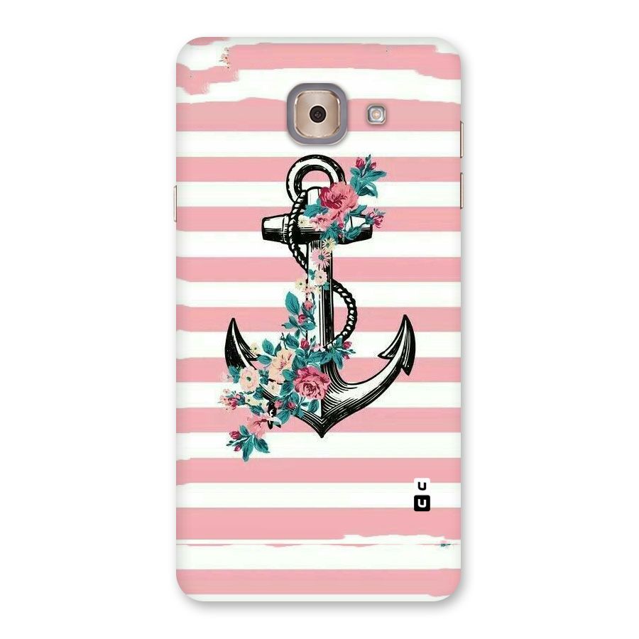 Floral Anchor Back Case for Galaxy J7 Max