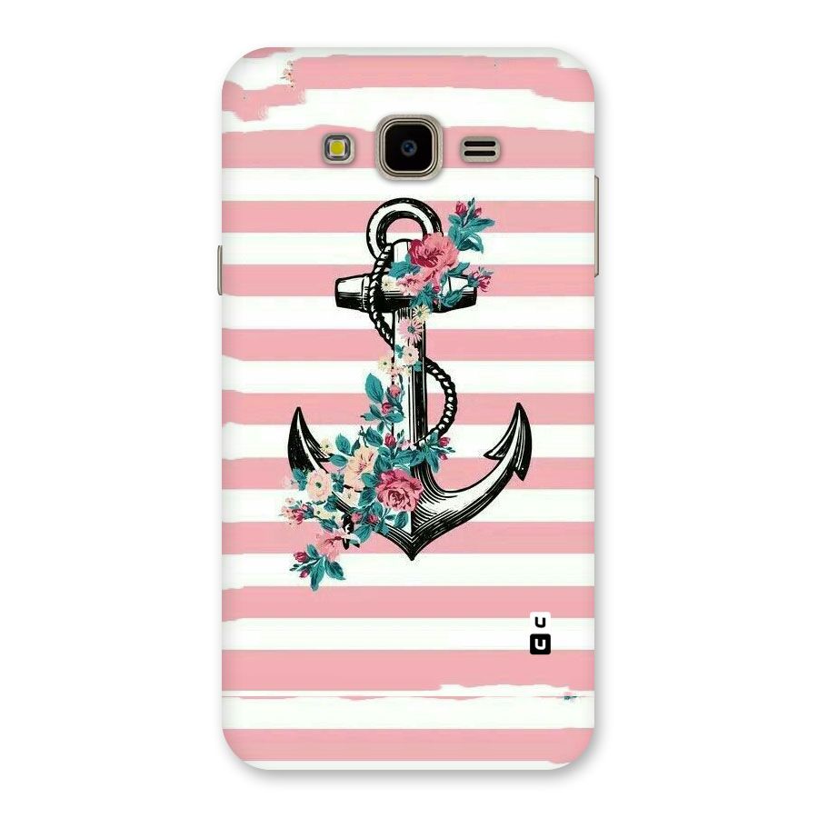 Floral Anchor Back Case for Galaxy J7 Nxt