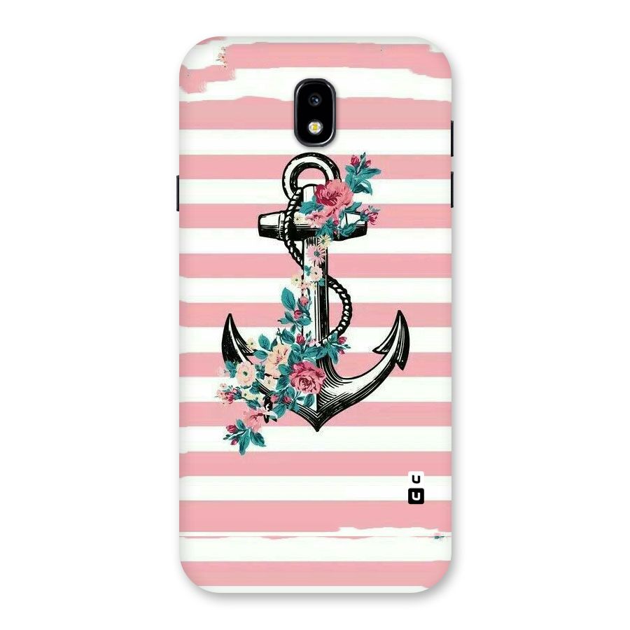 Floral Anchor Back Case for Galaxy J7 Pro
