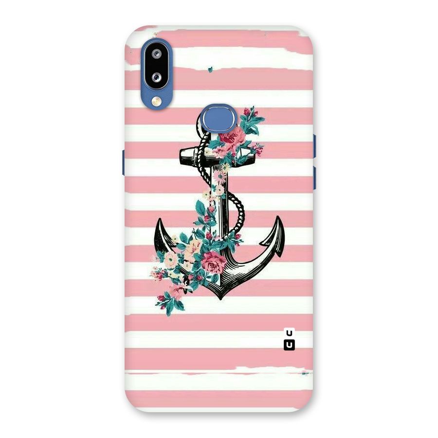 Floral Anchor Back Case for Galaxy M01s