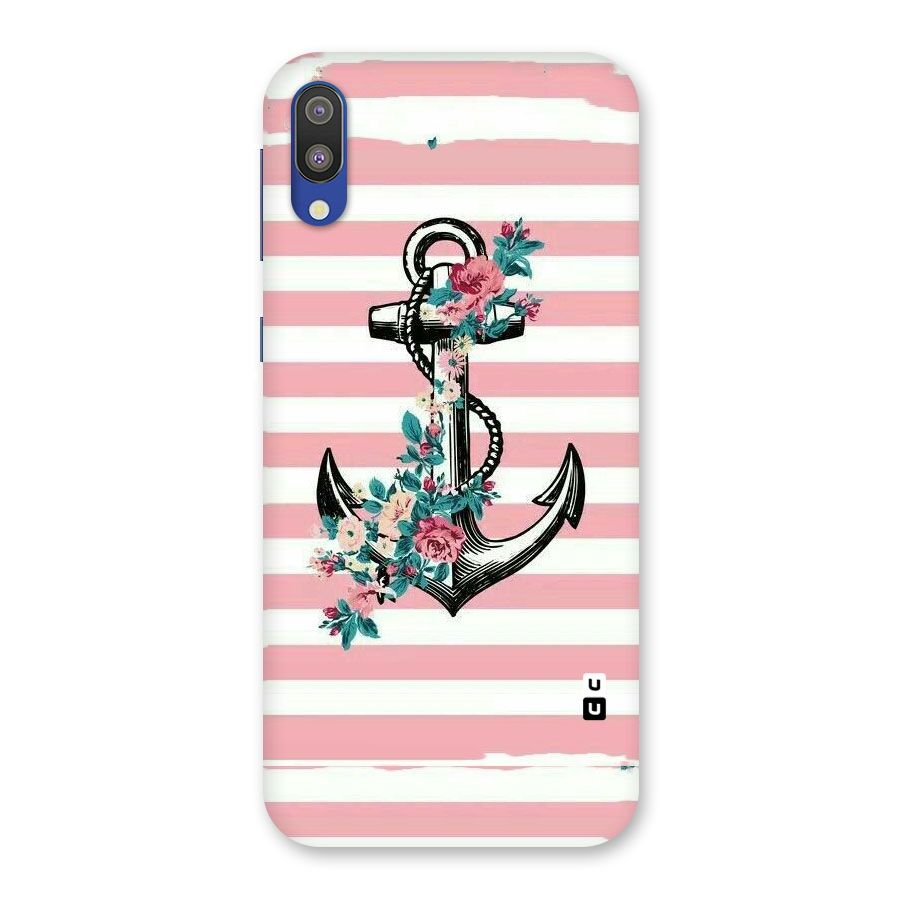 Floral Anchor Back Case for Galaxy M10
