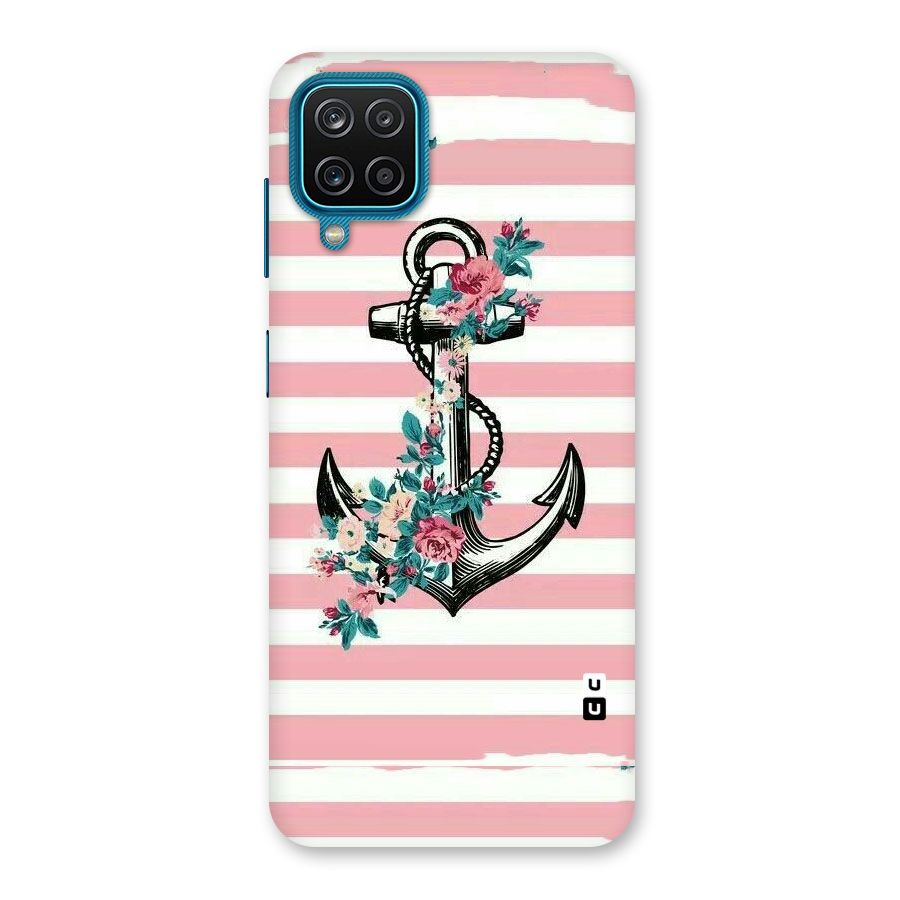 Floral Anchor Back Case for Galaxy M12