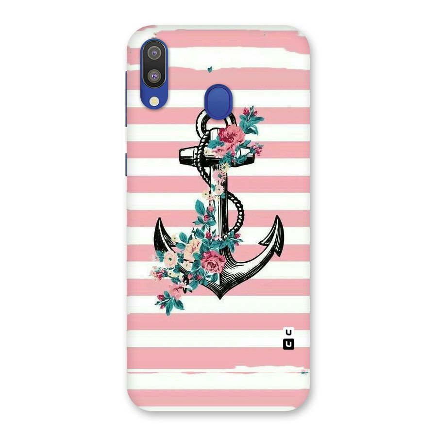 Floral Anchor Back Case for Galaxy M20