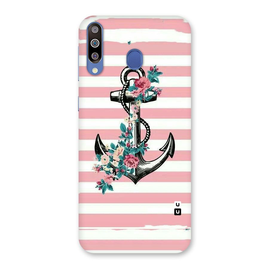 Floral Anchor Back Case for Galaxy M30
