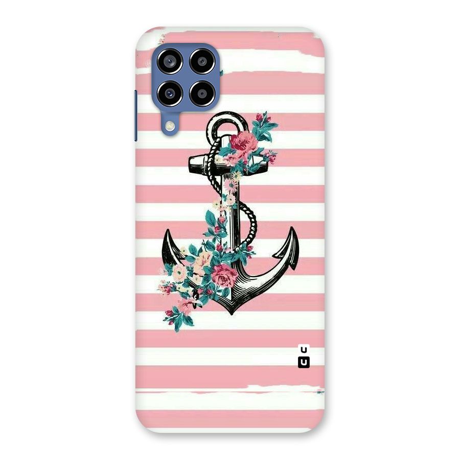 Floral Anchor Back Case for Galaxy M53 5G