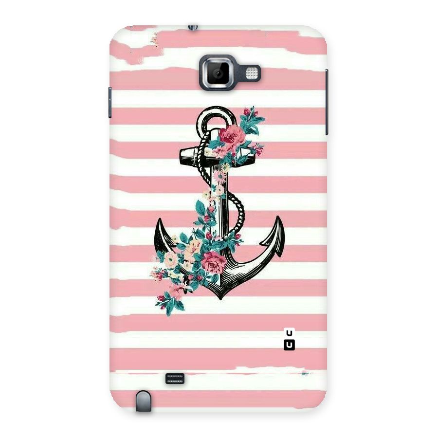Floral Anchor Back Case for Galaxy Note