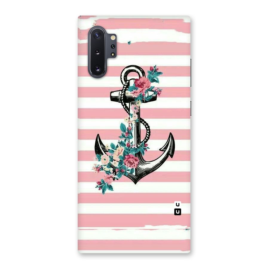 Floral Anchor Back Case for Galaxy Note 10 Plus