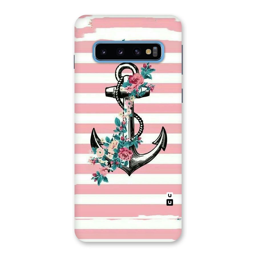 Floral Anchor Back Case for Galaxy S10