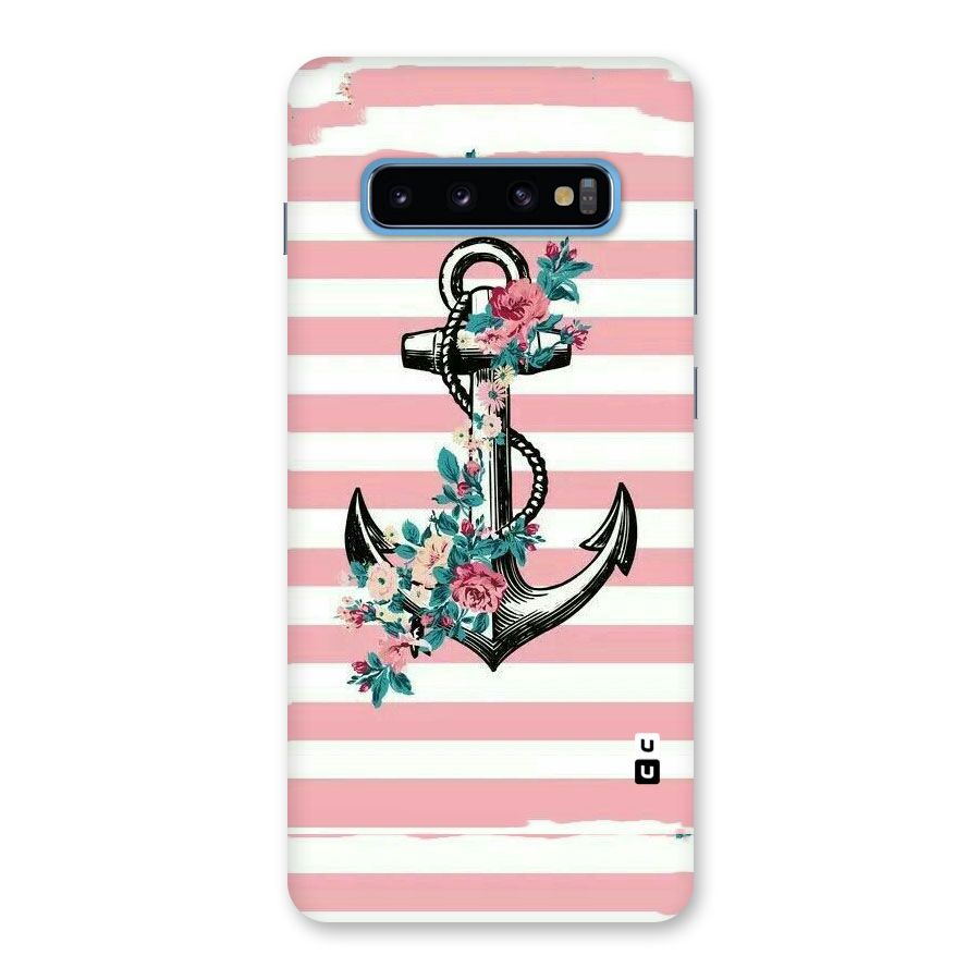Floral Anchor Back Case for Galaxy S10 Plus