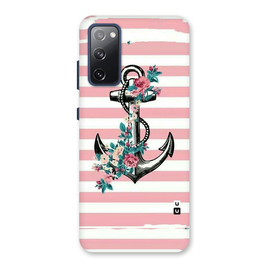 Floral Anchor Back Case for Galaxy S20 FE