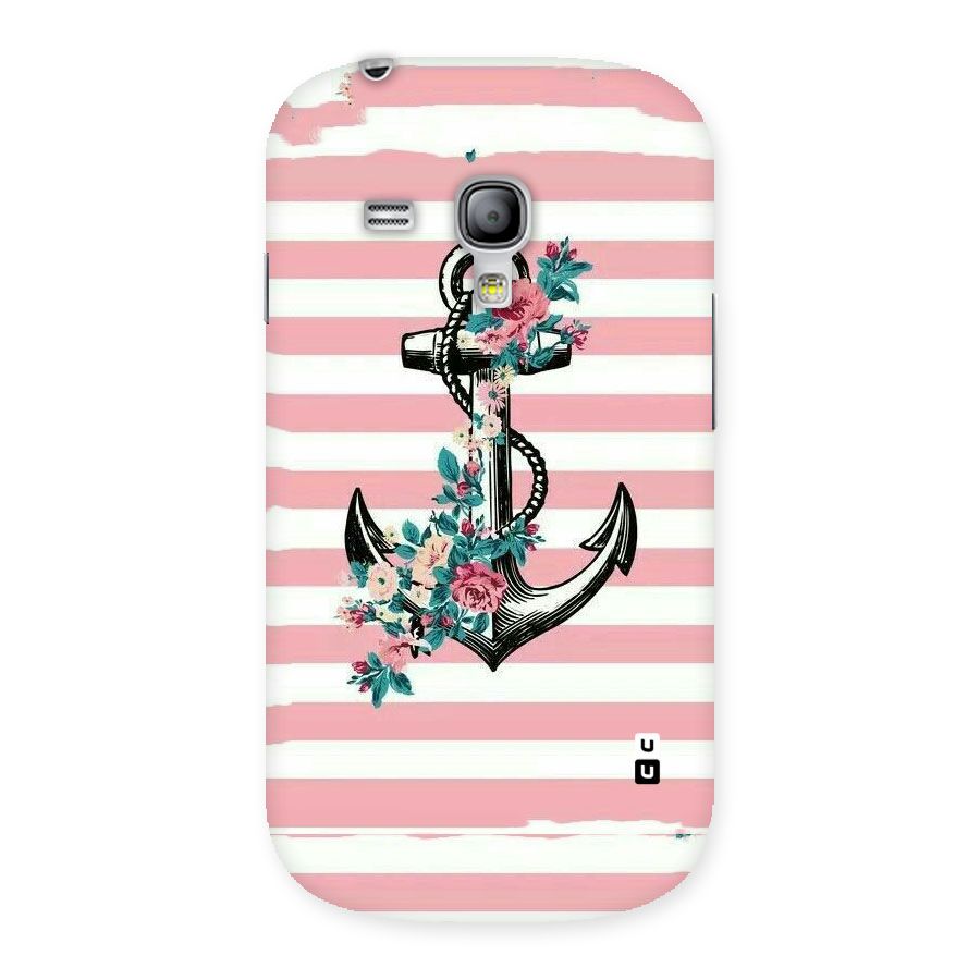 Floral Anchor Back Case for Galaxy S3 Mini