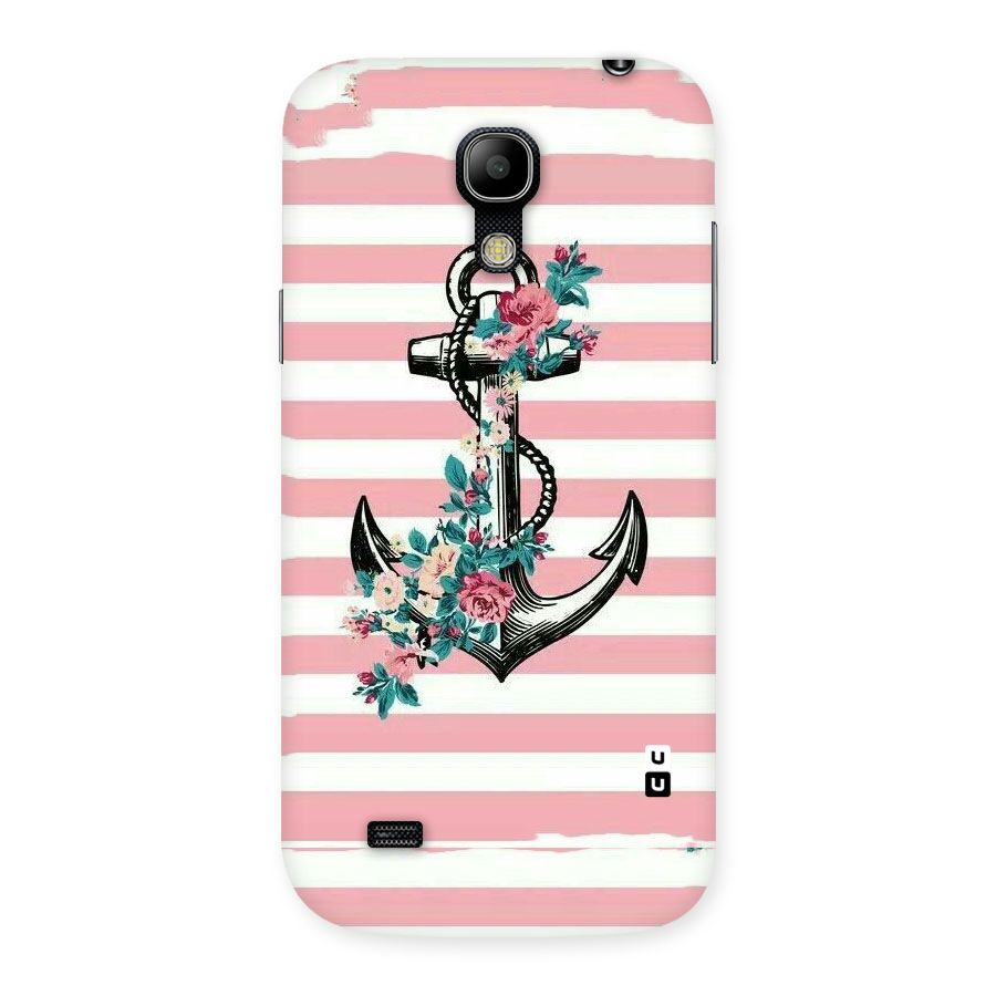 Floral Anchor Back Case for Galaxy S4 Mini