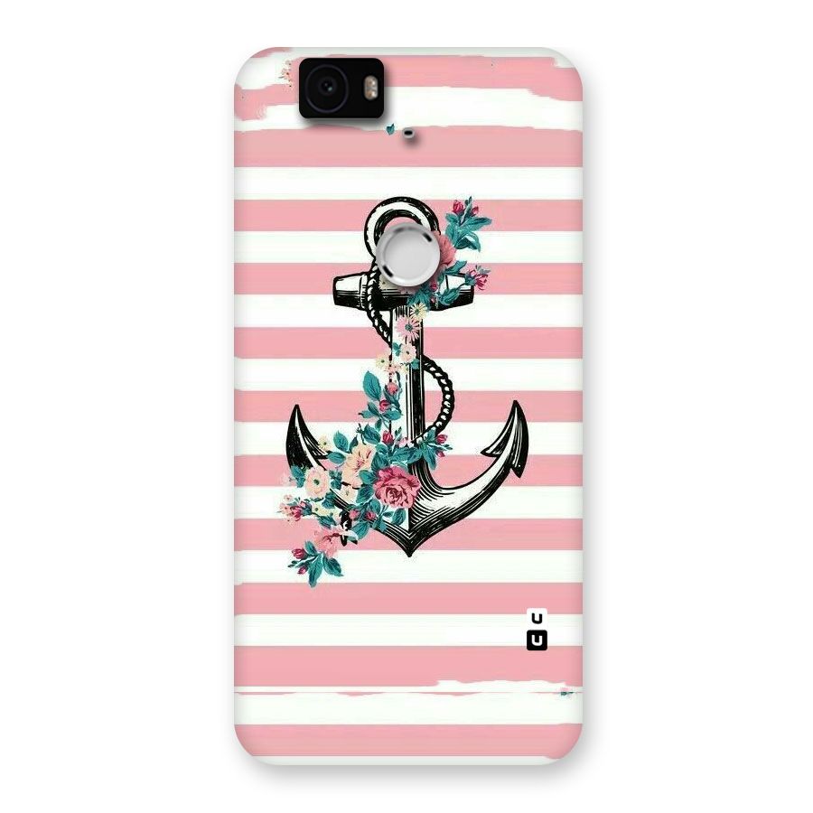 Floral Anchor Back Case for Google Nexus-6P