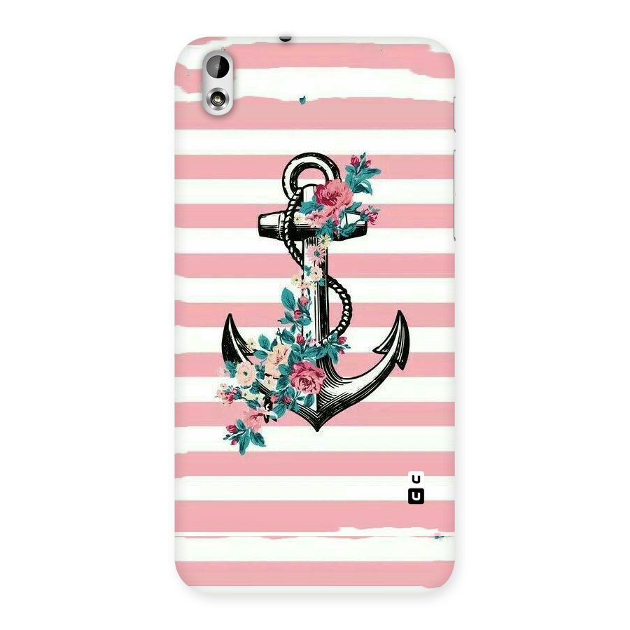 Floral Anchor Back Case for HTC Desire 816g