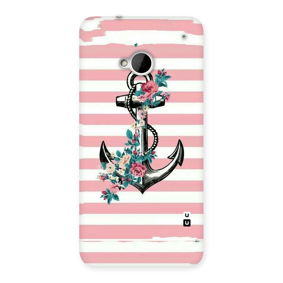 Floral Anchor Back Case for HTC One M7