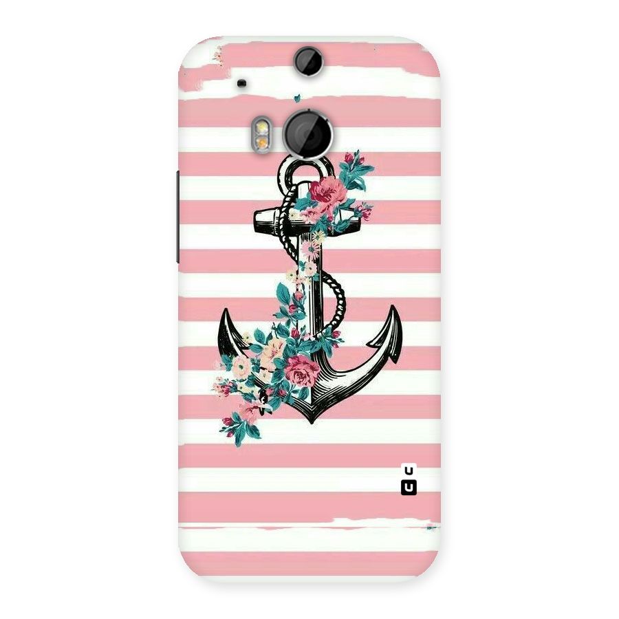 Floral Anchor Back Case for HTC One M8