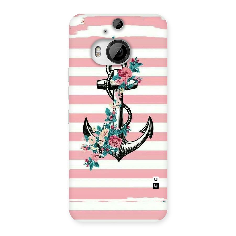 Floral Anchor Back Case for HTC One M9 Plus