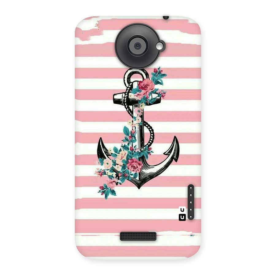 Floral Anchor Back Case for HTC One X