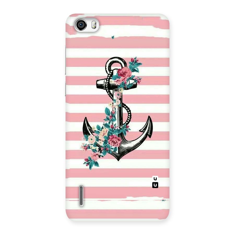 Floral Anchor Back Case for Honor 6