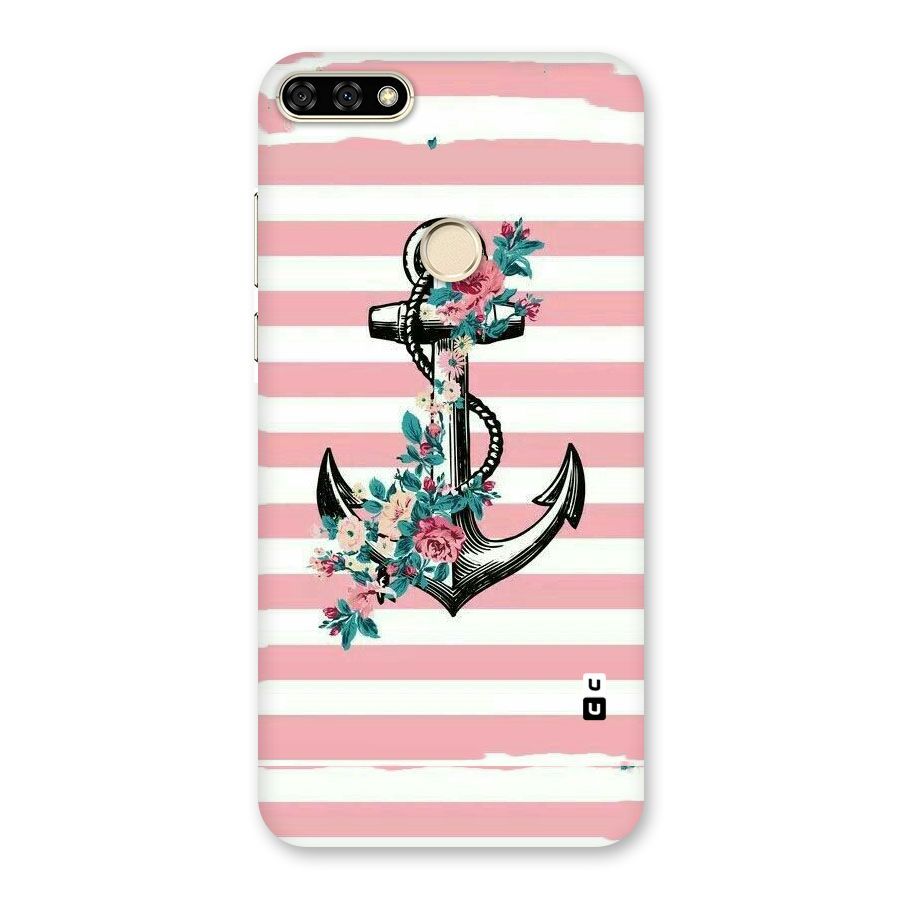 Floral Anchor Back Case for Honor 7A