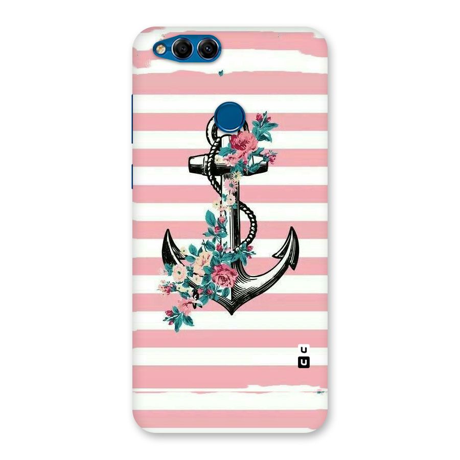 Floral Anchor Back Case for Honor 7X