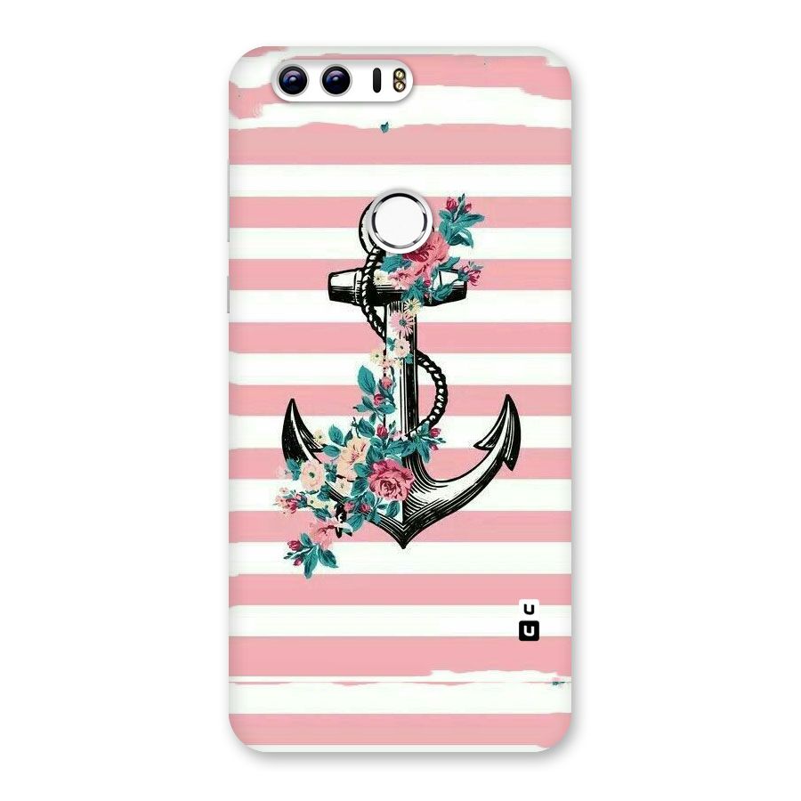 Floral Anchor Back Case for Honor 8
