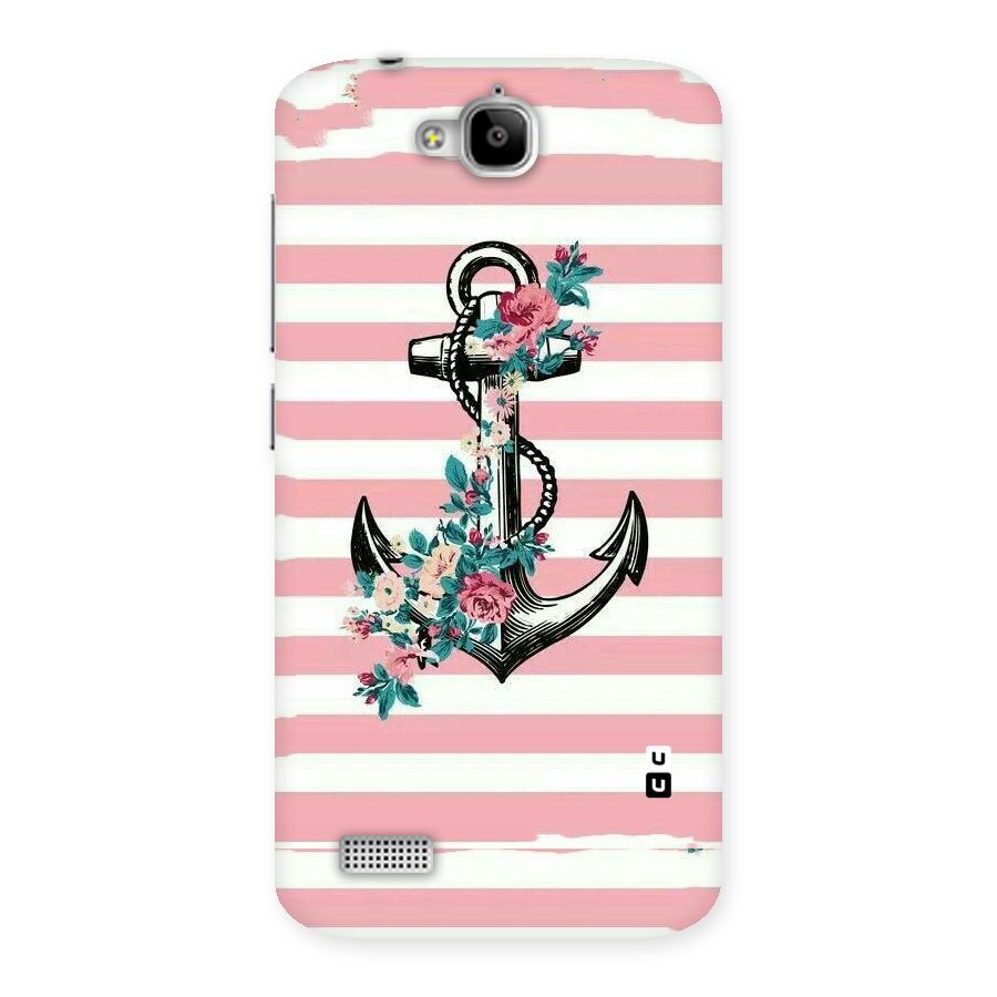 Floral Anchor Back Case for Honor Holly