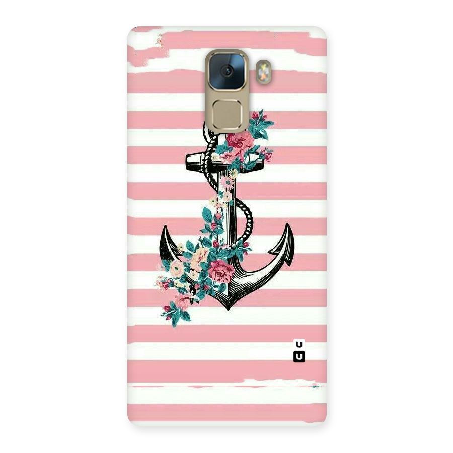 Floral Anchor Back Case for Huawei Honor 7