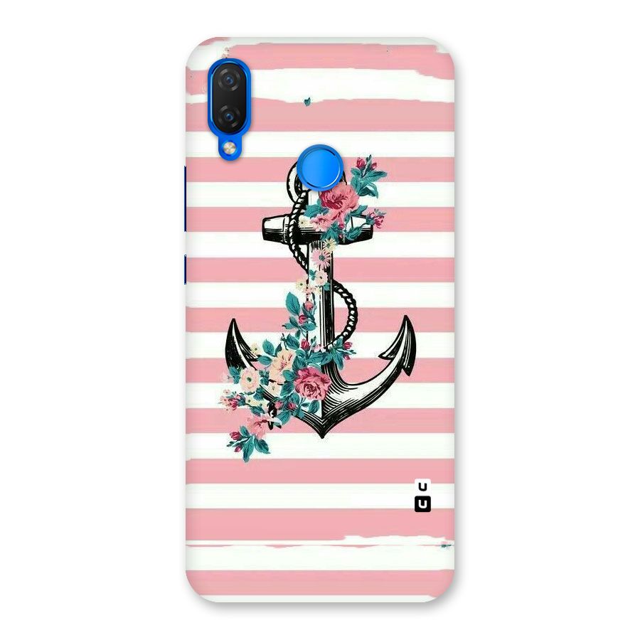 Floral Anchor Back Case for Huawei P Smart+