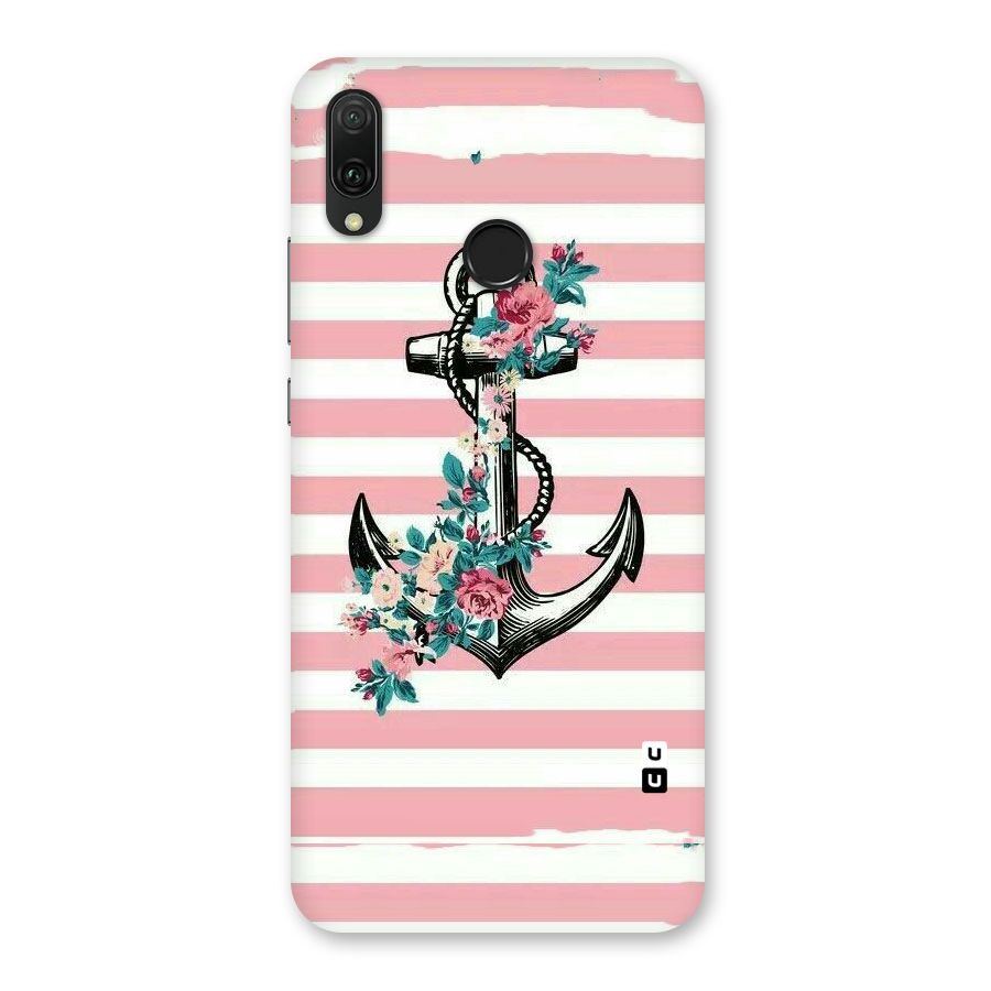 Floral Anchor Back Case for Huawei Y9 (2019)