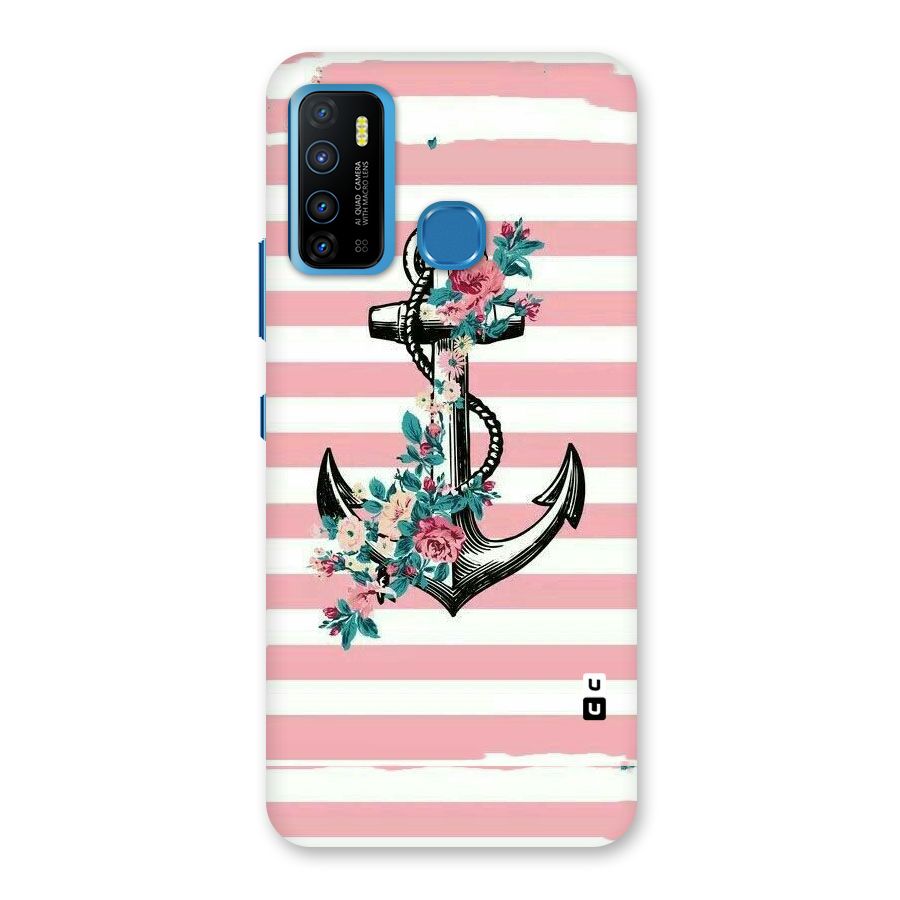 Floral Anchor Back Case for Infinix Hot 9