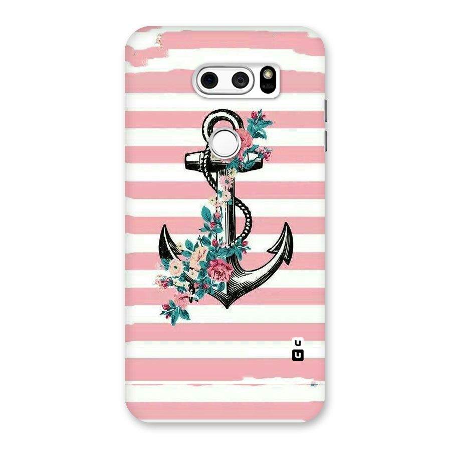 Floral Anchor Back Case for LG V30
