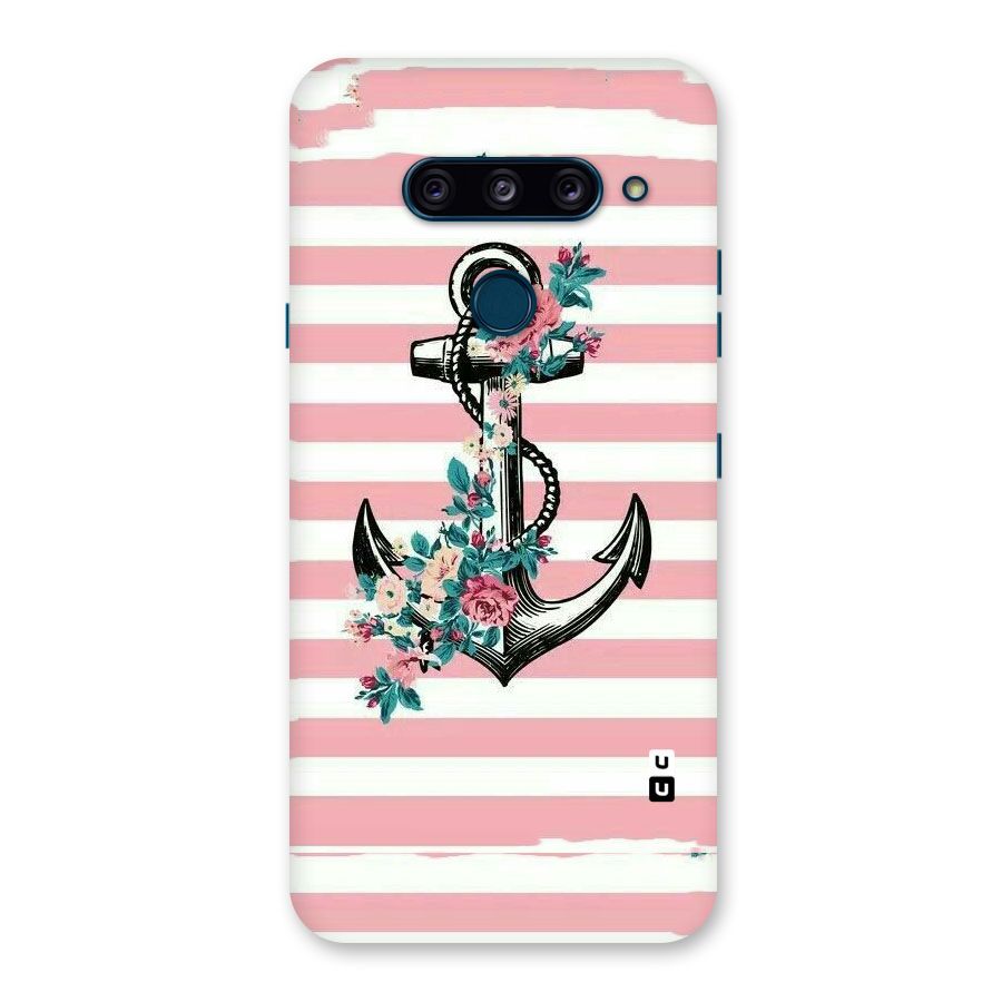 Floral Anchor Back Case for LG  V40 ThinQ