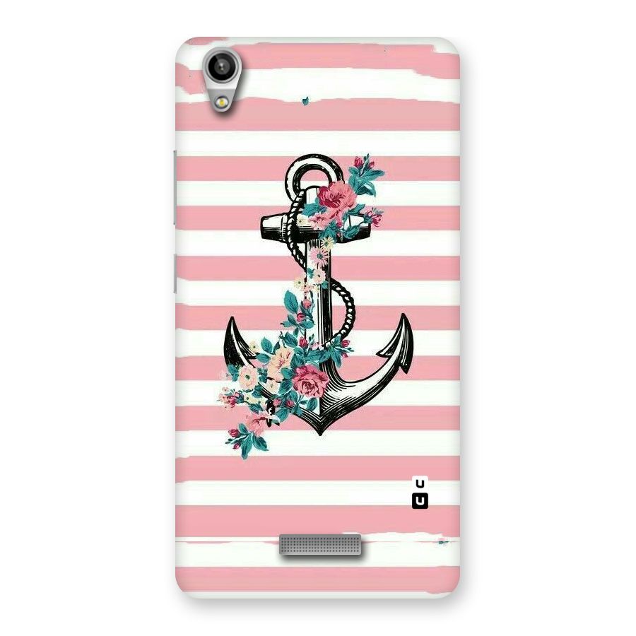Floral Anchor Back Case for Lava-Pixel-V1