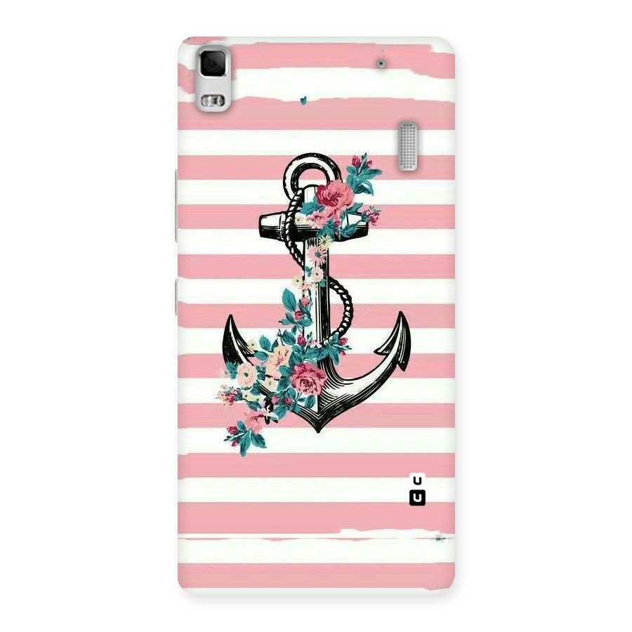 Floral Anchor Back Case for Lenovo A7000