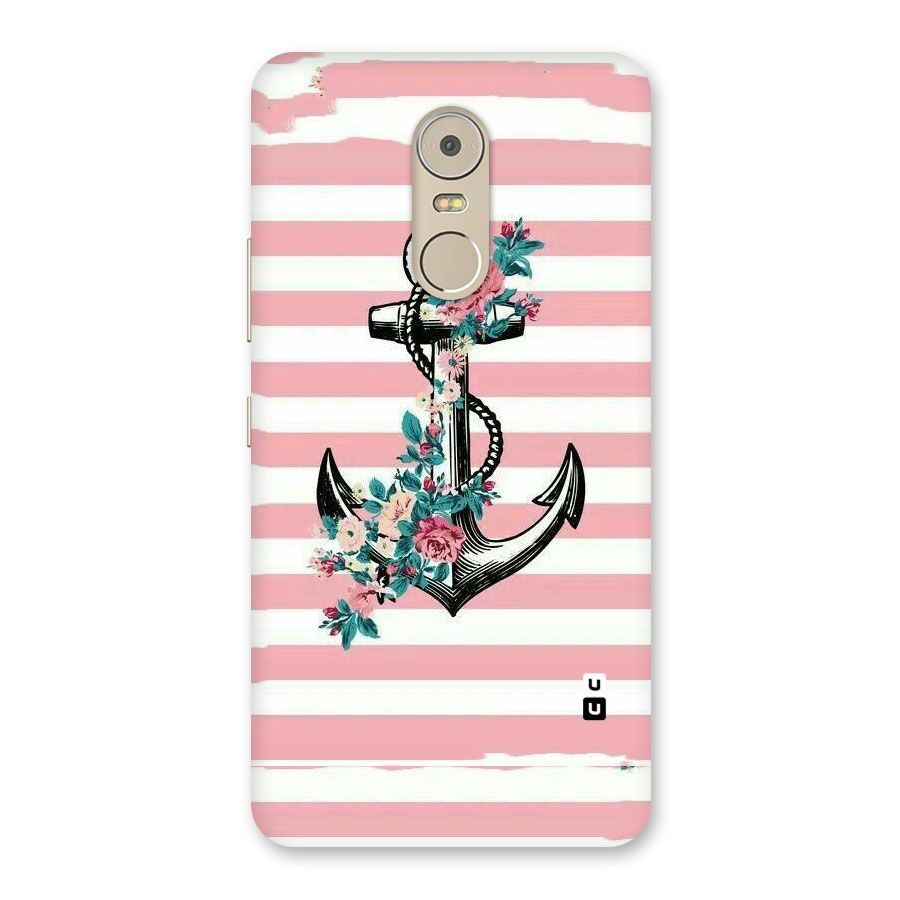 Floral Anchor Back Case for Lenovo K6 Note