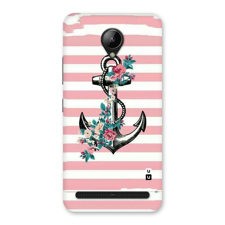 Floral Anchor Back Case for Lenovo C2