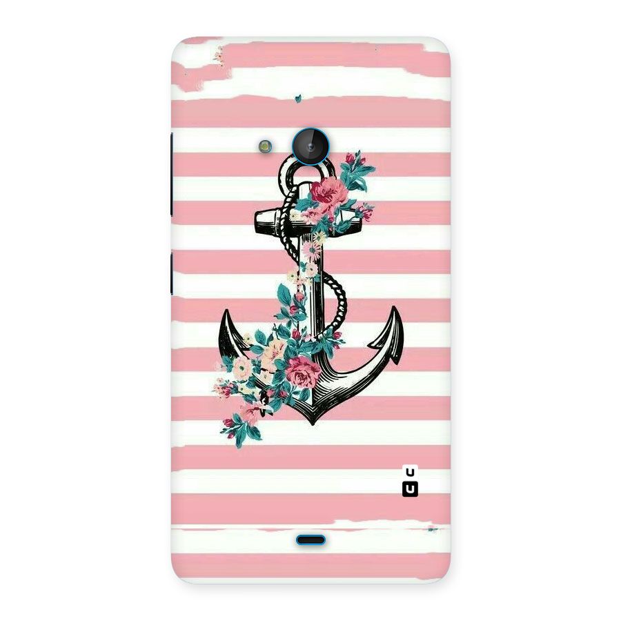 Floral Anchor Back Case for Lumia 540