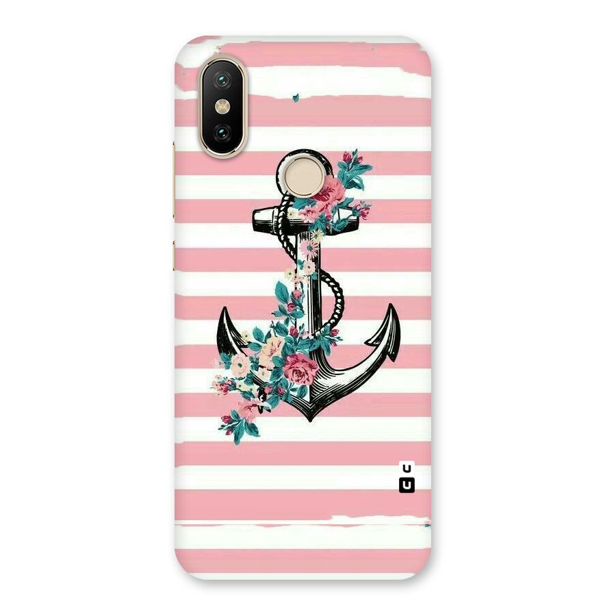 Floral Anchor Back Case for Mi A2