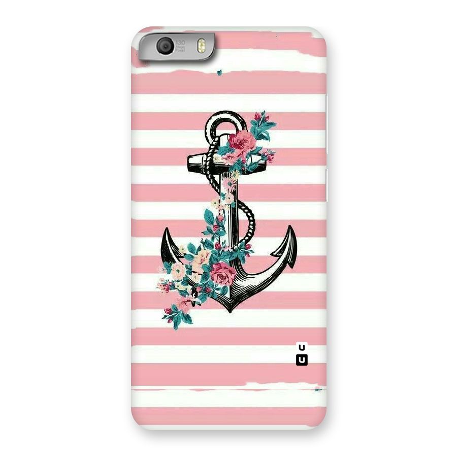 Floral Anchor Back Case for Micromax Canvas Knight 2