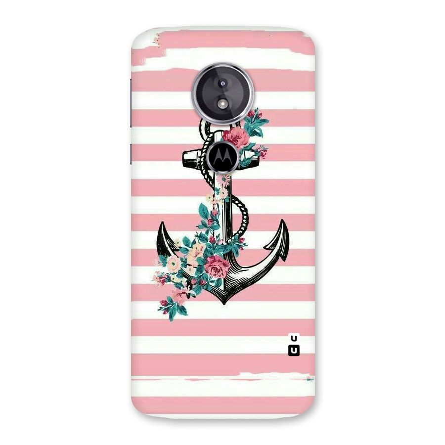 Floral Anchor Back Case for Moto E5