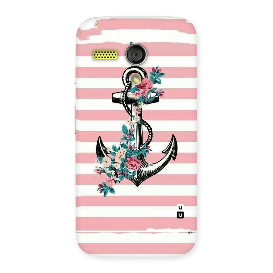 Floral Anchor Back Case for Moto G