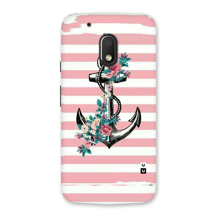 Floral Anchor Back Case for Moto G4 Play