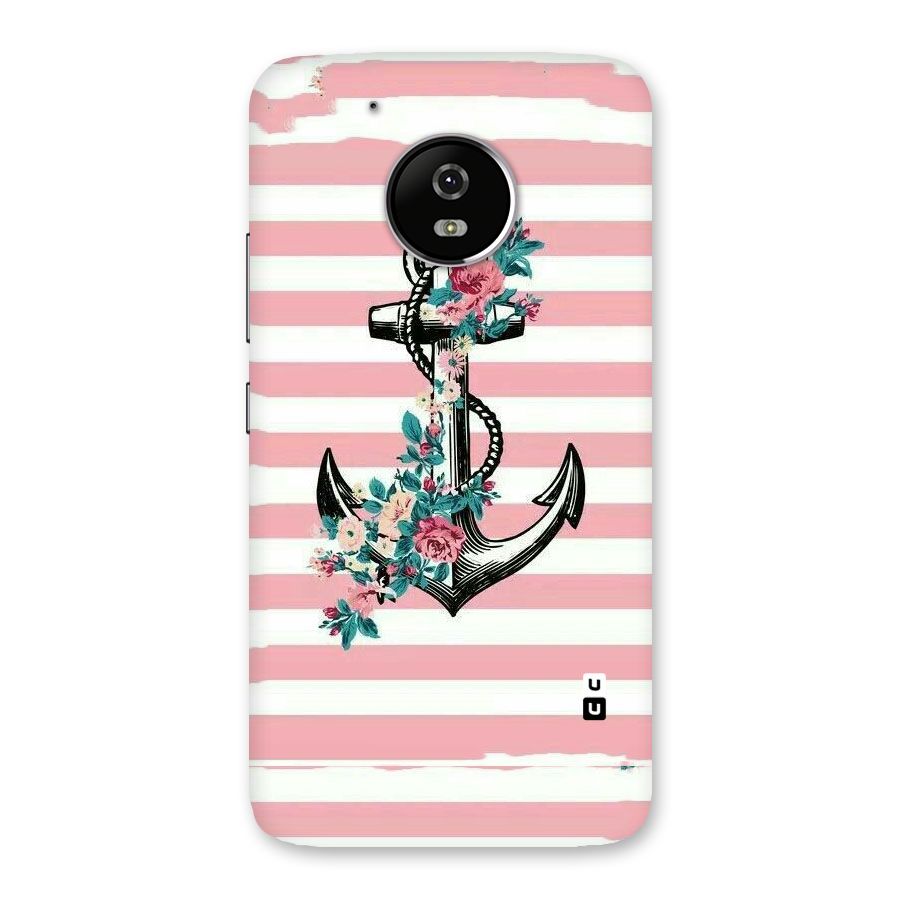 Floral Anchor Back Case for Moto G5