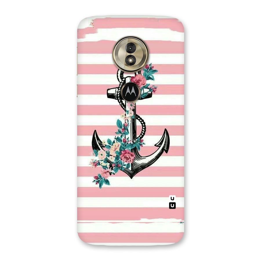 Floral Anchor Back Case for Moto G6 Play