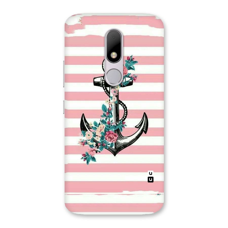 Floral Anchor Back Case for Moto M
