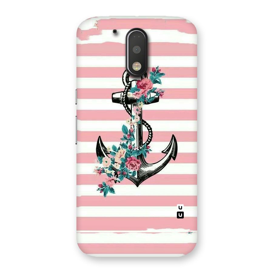 Floral Anchor Back Case for Motorola Moto G4