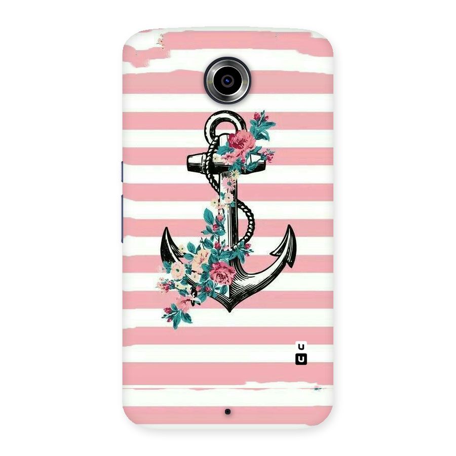 Floral Anchor Back Case for Nexsus 6